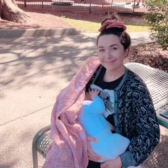 Breast Feeding Green Girl Kaitlyn